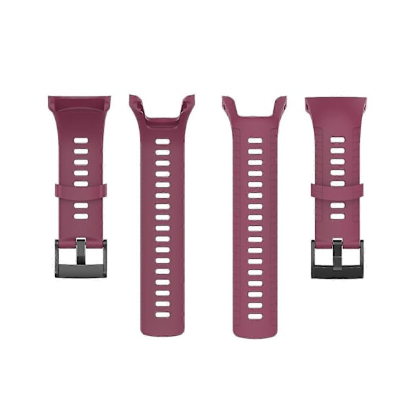 Mjukt silikonarmband för Suunto 5 22.5mm (FMY) Wi Hög kvalitet (Påsk) Wine red Other Phone Models