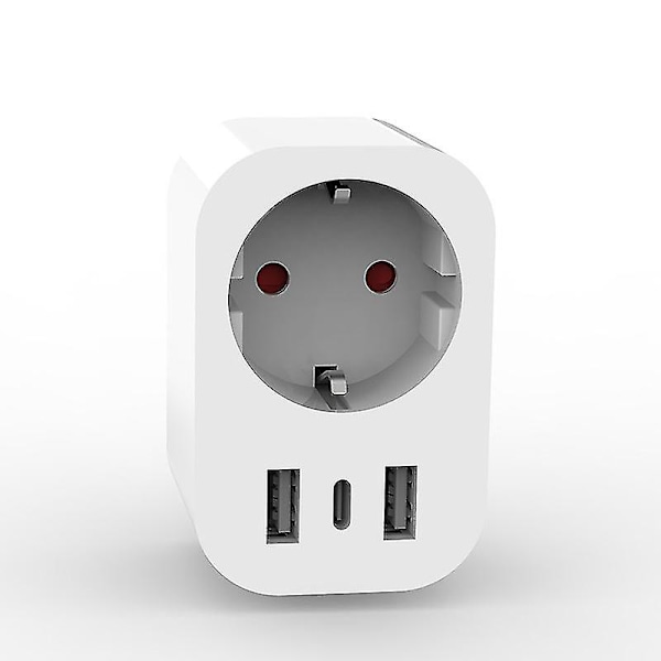 Europa Standard 16a Alaexa Split Switch Smart Socket Med Dubbel Usb_th