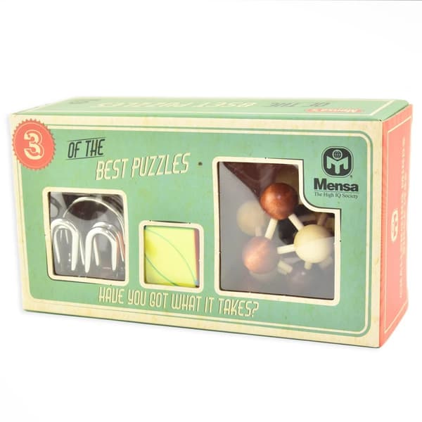 Mensa IQ -palapelisetti 3 kpl multifärg multicolor