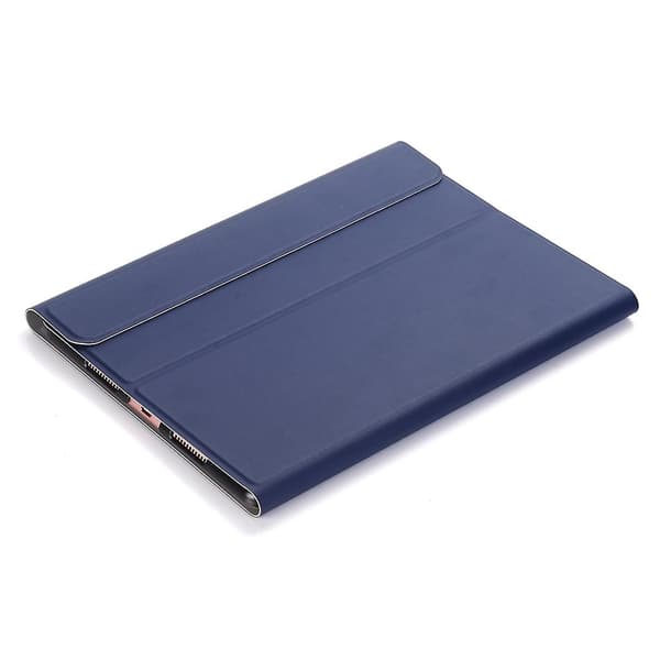Bluetooth Tastatur PU Etui Kompatibelt med iPad Air 10.5 tommer 2019 Dark blue