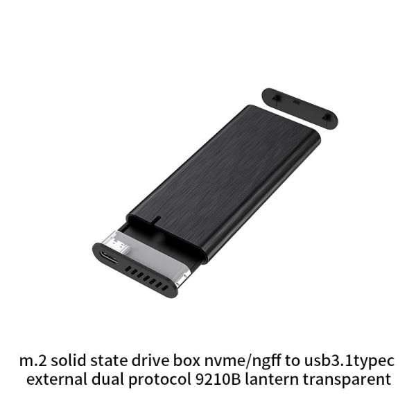 M.2 NGFF till 3.1 SSD höghastighets solid state aluminium mobil hårddiskbox -- typ-c-gränssnitt