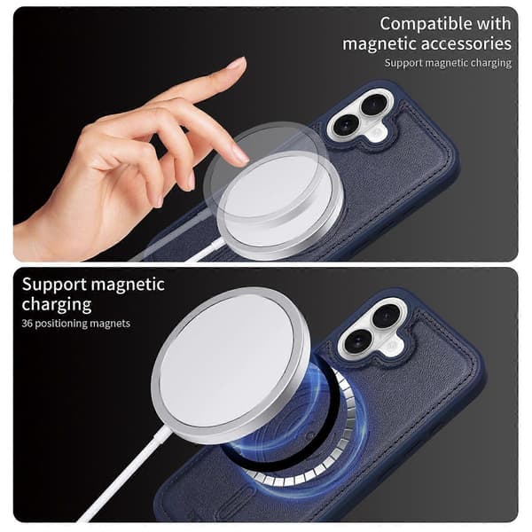 Kompatibel med iPhone 16 telefoncover - lingling} Multicolor Blue