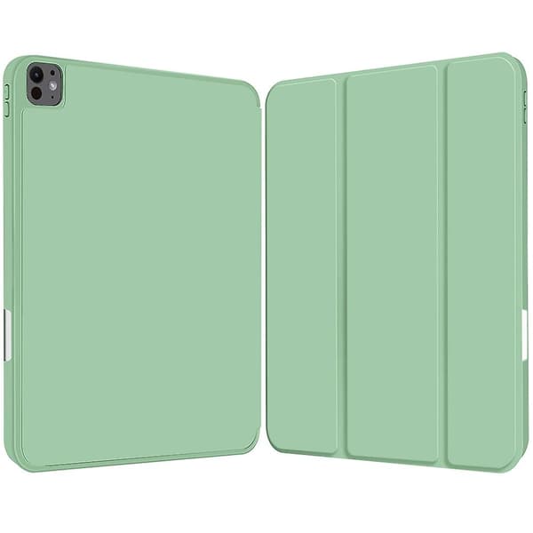 Læder Tablet Case Kompatibel med iPad Pro 11 2024 Green