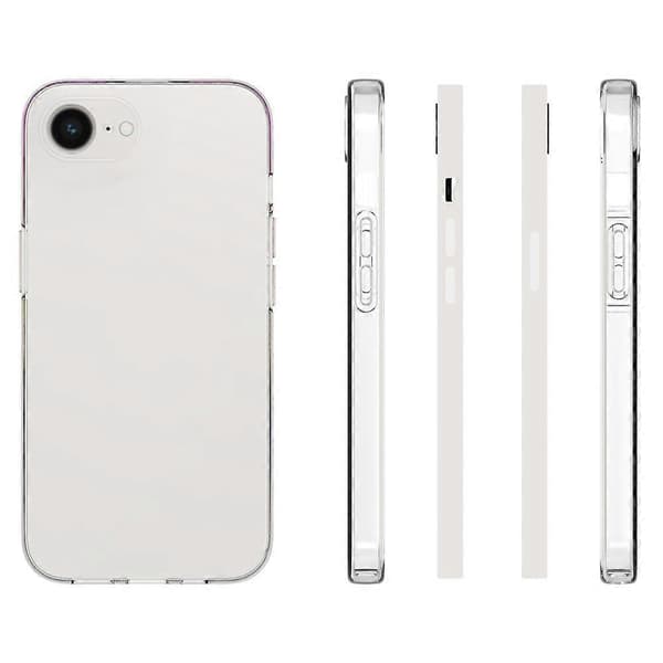 Kompatibel med iPhone 16e Slim Clear Phone Case Vattenmärkesresistent TPU Baksida -lingling}