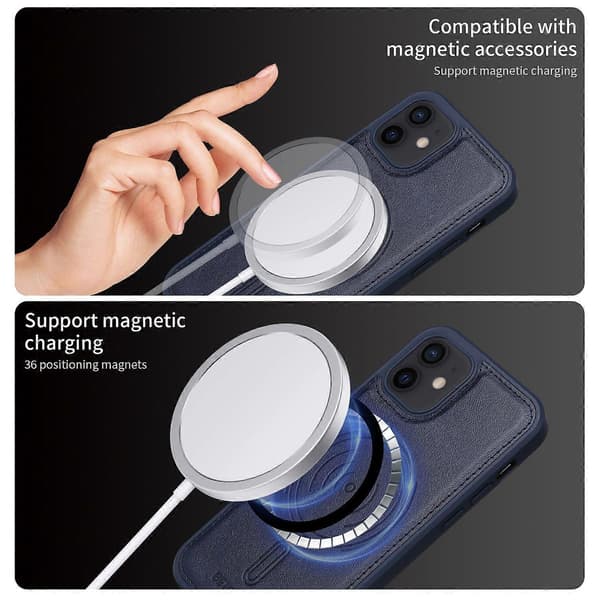 Kompatibel med iPhone 12 6.1 tommer telefoncover - lingling} Multicolor Blue