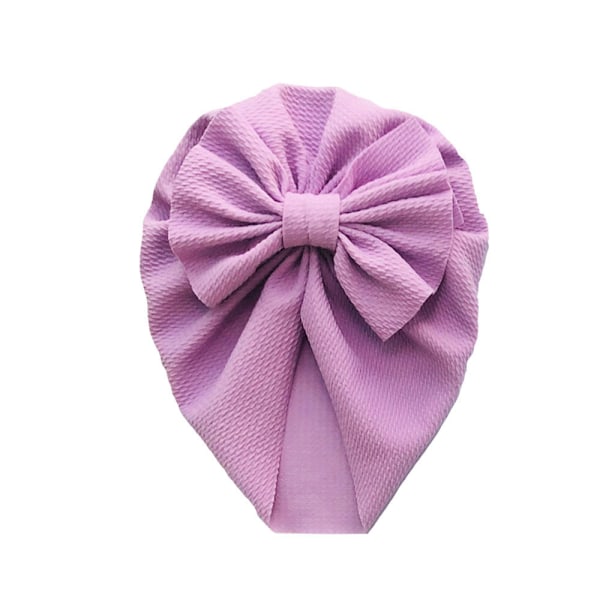 5-delad set Nyfödd Baby Hat Bowknot Cap Turban Hårband Boll Knuta Elastisk Slumpmässig färg