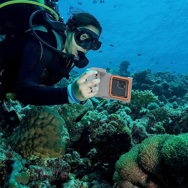 Waterproof case compatible with iPhone 14 Pro Max / 13 Pro Max / X / XR / XS Max underwater phone case with Bluetooth camera module