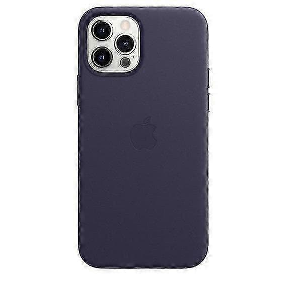 Läderfodral för iPhone 12/12 Pro med MagSafe Deep Violet