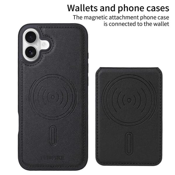 Kompatibel med iPhone 16 Plus Mobilskal - lingling} Multicolor Black