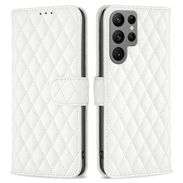 Højkvalitets nyt Samsung Galaxy S24 Ultra Fodral Diamond Hvid 89
