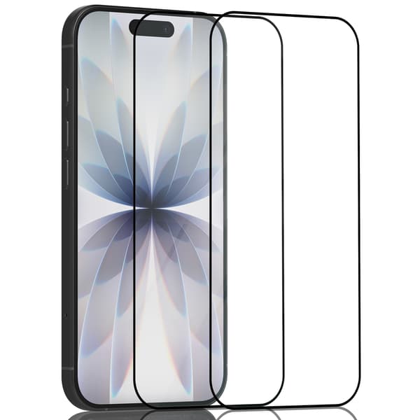 2-Pack Kompatibelt med iPhone 17 Skärmskydd - Härdat Glas 9H - Superkvalitet 3D iPhone 17