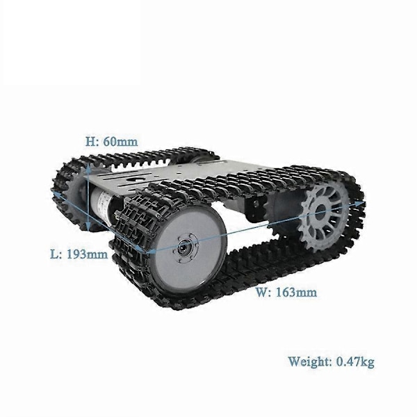 Påsketilbud! Høj Kvalitets Smart Tankvogn Chassis Crawler Robot Platform med Dobbelte DC 12V Motorer til DIY til T101-P/TP101