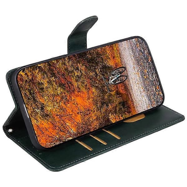 Läder Telefonfodral Kompatibelt med Honor X6a 4G Magnetlås Kalvtextur Plånboksfodral-lingling} Multicolor Style E
