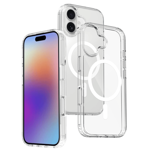 Kompatibel med iPhone 17 Magsafe Mobilskall Gjennomsiktig transparent