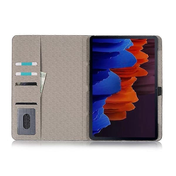 Krokodille Læder Etui Blue Samsung Galaxy Tab S9 FE