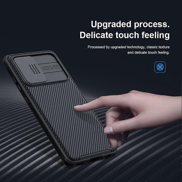 NILLKIN CamShield Pro Hårt Stötsäkert PC-Panel + TPU-Ram Fall D8F Resistent Skal med C-lingling}