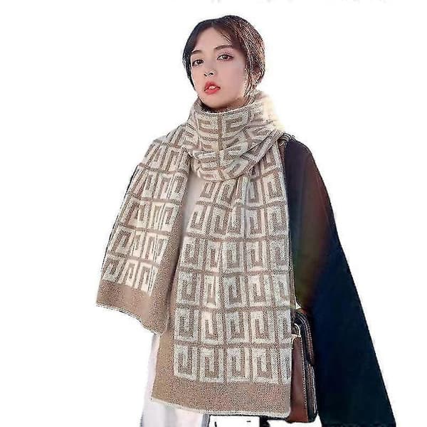Cashmere dame efterår vinter tørklæde tæppe wrap sjal stole varm blød-lingling} Grey