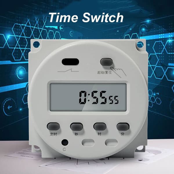 Ny 12V DC Programmerbar Digital Timerstyrt Bryter