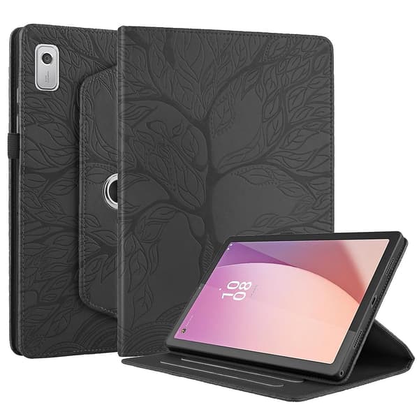 Läderfodral Kompatibelt med Lenovo Tab M9 Black