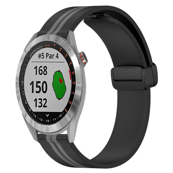 Silikone Urrem Til Garmin Approach S40-lingling} Black Grey