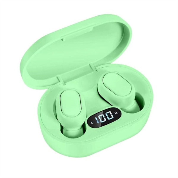 Høykvalitets ny stil E7S trådløst headset Bluetooth hodetelefoner GRØNN Green
