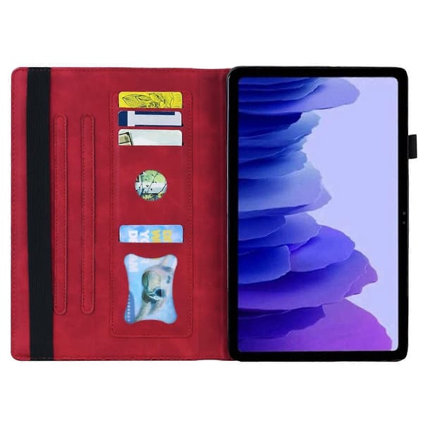 Tablet-etui i splejset læder Red Tecno Megapad 11