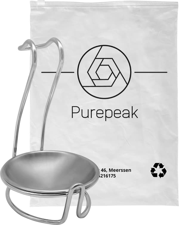 Skeholder i rustfrit stål, spatelholder til køkkenø (2-pak) Wit