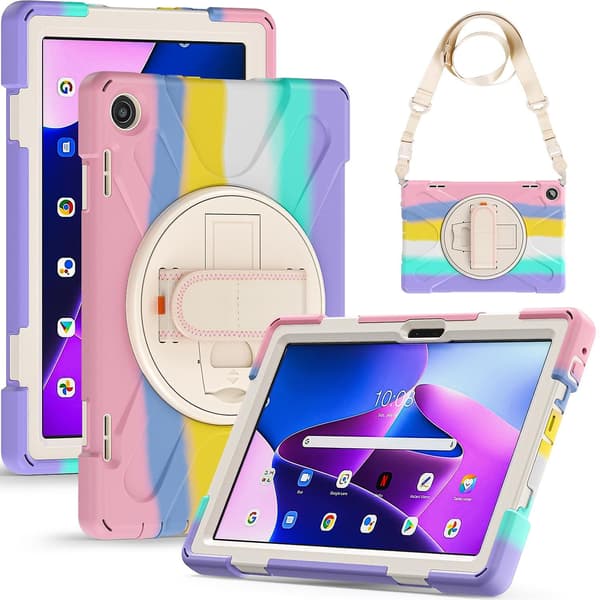 Silikone + PC Tablet Cover Kompatibelt med Lenovo Tab M10 10.1 3. generation Multicolor