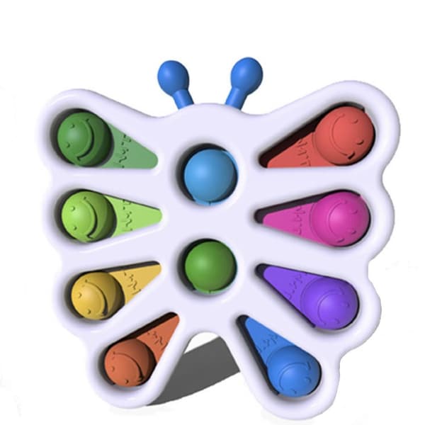 Färgglad Fidget Leksak Simple Dimple Larv
