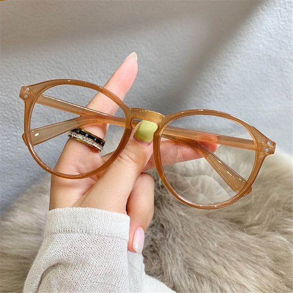 Brune Sorte Leopardmønstrede Anti Blåt Lys Briller Damer Herrer Computerbriller light brown