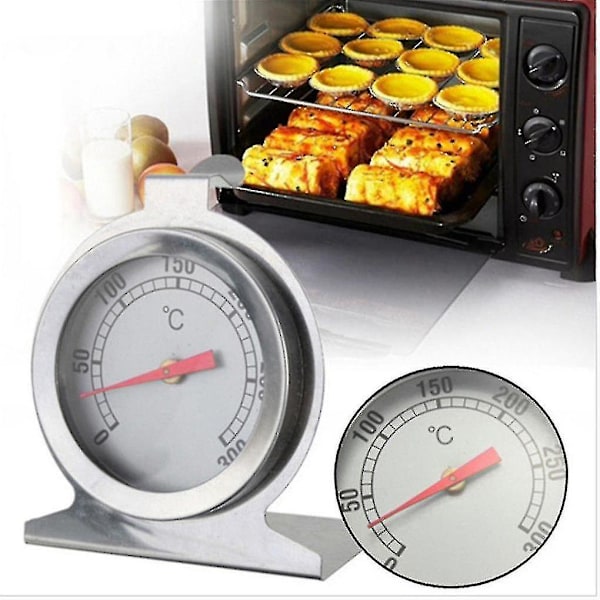 Høykvalitets nytt steketermometer i rustfritt stål for høye temperaturer, grillovnsmodell, ovnstermometer 0-300℃