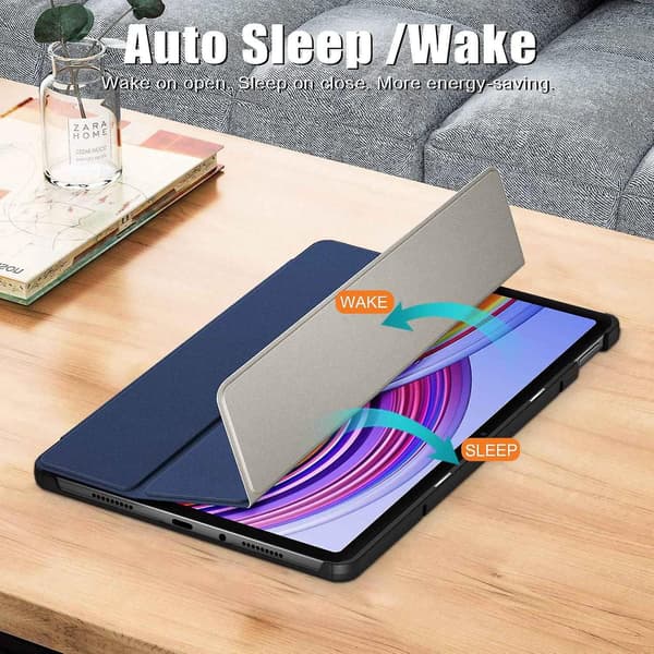 Smart Læder Tablet Case Kompatibel med Xiaomi Redmi Pad SE Pro Dark blue