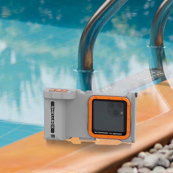 Waterproof case compatible with iPhone 14 Pro Max / 13 Pro Max / X / XR / XS Max underwater phone case with Bluetooth camera module