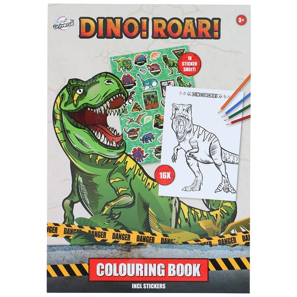 Målarbok A4 Dinosaurier