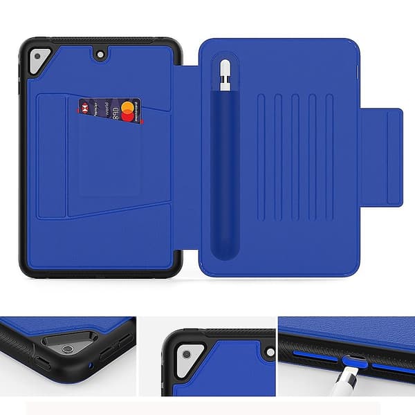 Läderfodral Kompatibelt med iPad 10.2 & 10.2 (2020) Blue