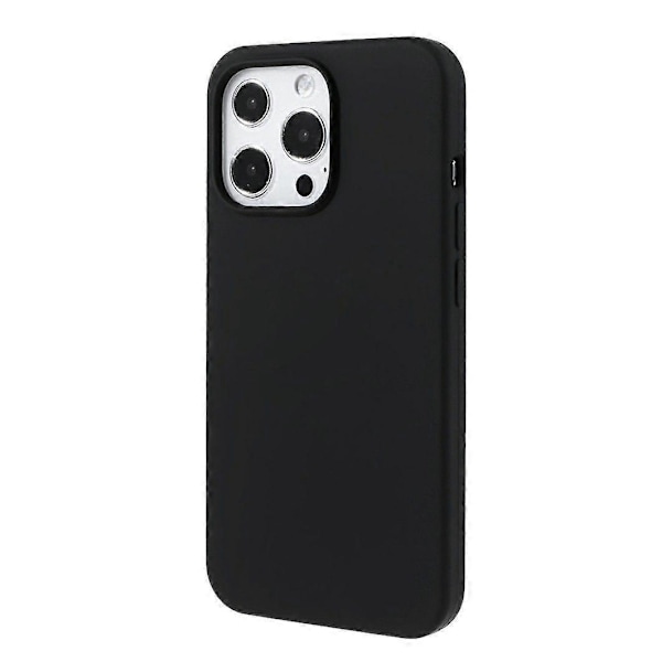 Kompatibel med iPhone 14 Pro Deksel Solid Silikon Støtsikker Telefon Bakdeksel-lingling} Black