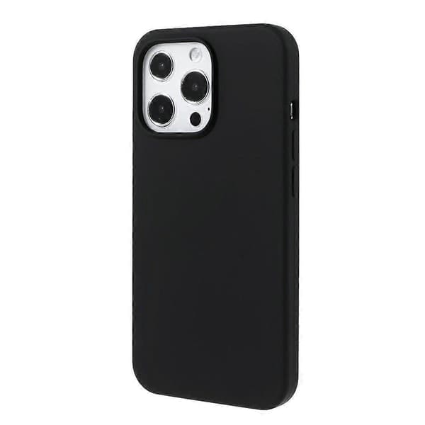 Kompatibel med iPhone 14 Pro Skal Solid Silikon Stötsäkert Telefon Baksida -lingling} Black