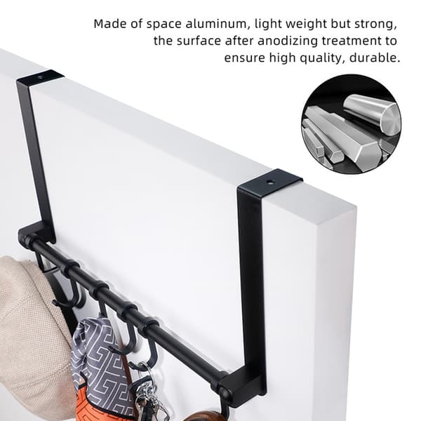 Dørkrog i Aluminium, Over Døren Svart