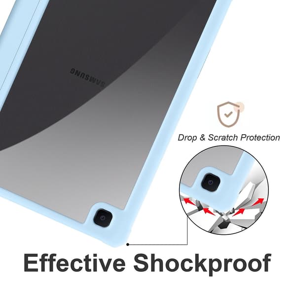 3-foldet Læder Tablet Case Kompatibel med Samsung Galaxy Tab S6 Lite Ice blue