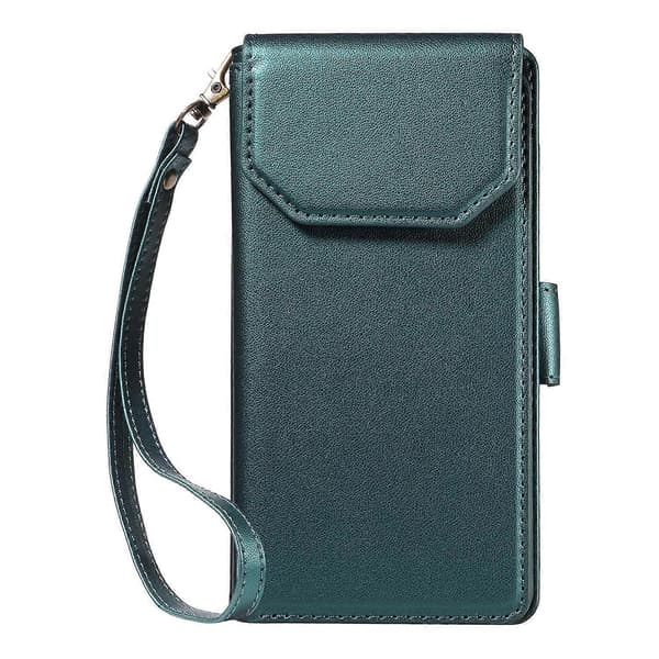 Multi Card Wallet Leather Phone Case Kompatibel med iPhone 17 Pro-lingling} Green iPhone 17 Pro Max