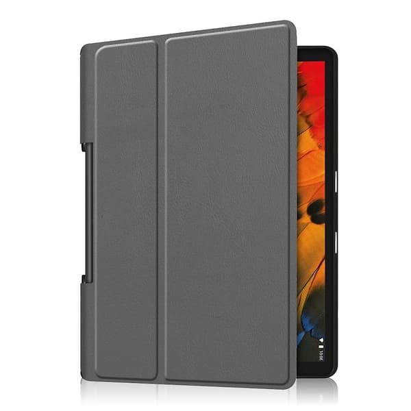 Läderfodral Kompatibelt med Lenovo Yoga Smart Tab Grey
