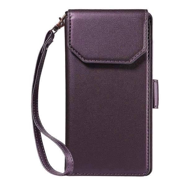 Multi Card Plånbok Läder Telefonfodral-lingling} Purple iPhone 17 Pro