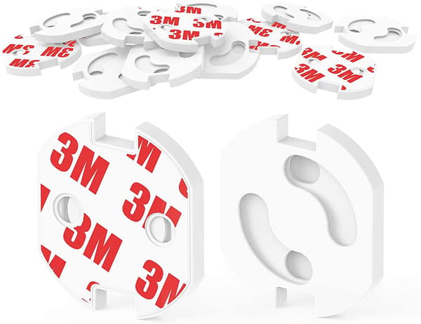 Petskydd / Kontaktskydd / Stikkontaktbeskyttelse 20 stk Vit white