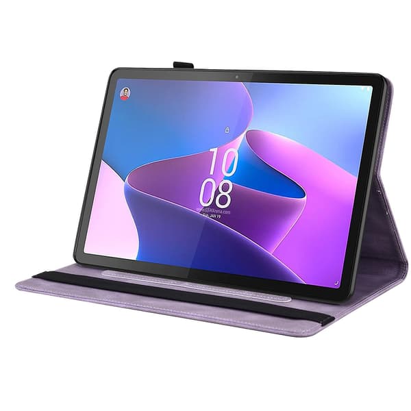 Læder Tablet Case Kompatibel med Lenovo Tab P12 Purple