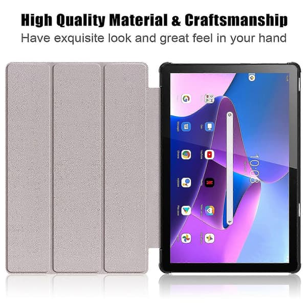 Smart Läderfodral för Lenovo Tab M10 10.1 3:e generationen Rainbow Unicorn