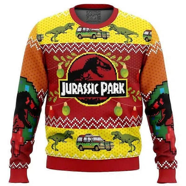 Ny Herr 3D Digital Heltäckande Tryckt Rundhalsad Tröja Mode Tryckt Pullover Långärmad Jacka 3 XXL