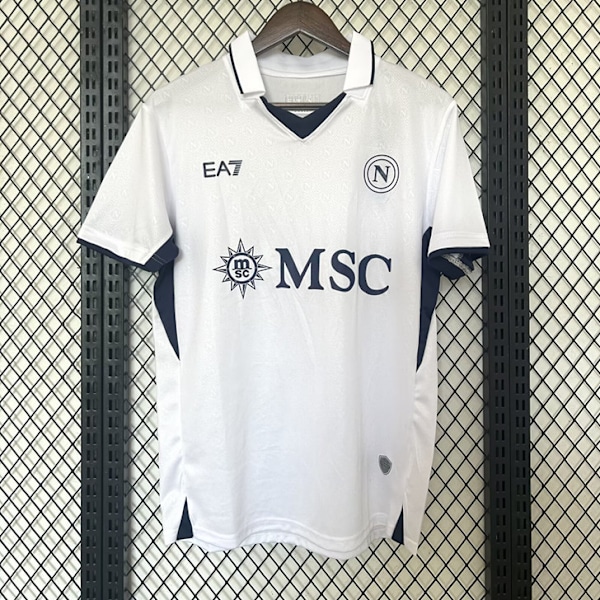 Specialkampanj! Högkvalitativ ny Säsong 2425 Napoli Kortärmad Fotbollströja Snabbtorkande Andningsbar Sportkläder Bortatröja Away XXL