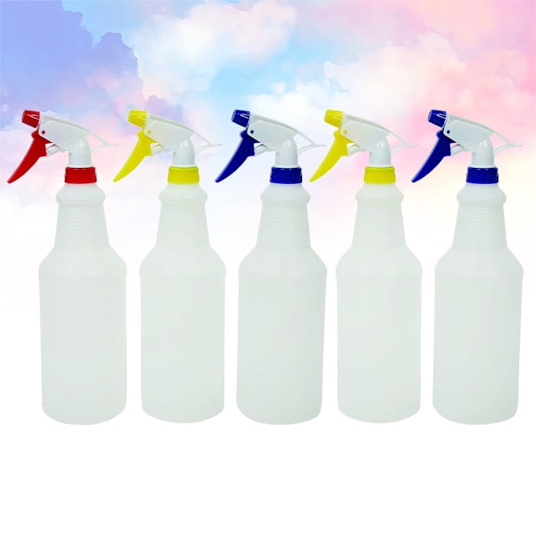 750 ml Sprayflaskor Läcksäkra Kommersiella Trigger Sprayer Handhållna 5-pack