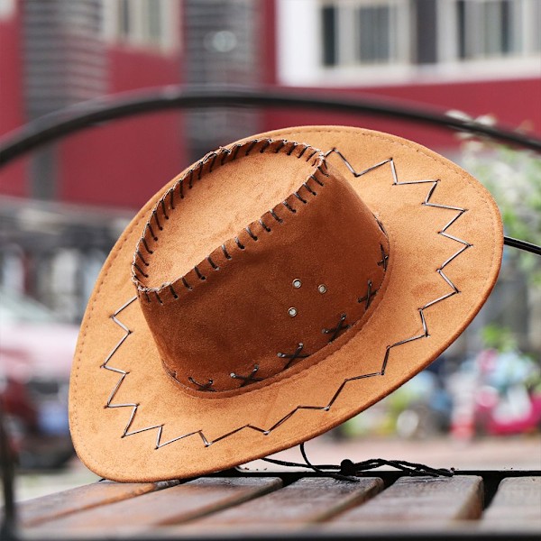 Cowboyhatt för Män och Kvinnor, Western Stil, Vild och Stilig, Unisex