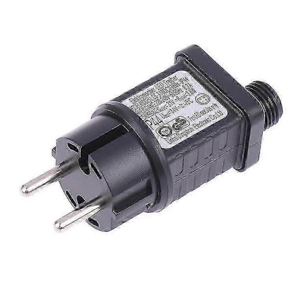 Vanntett IP44 LED Timer Strømadapter med Transformator og 3.6W 31V Lysforsyning svart